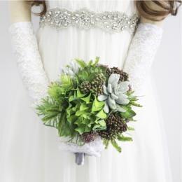 多肉植物のラウンドブーケ