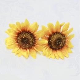 大輪ひまわりのヘッドドレス(髪飾り)2輪
