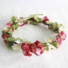 ダリアとベロニカのナチュラルキュート花冠